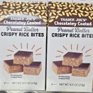 Trader Joe's Chocolatey Coated Peanut Butter Crispy Rice Bites 8.15oz (2 Boxes)