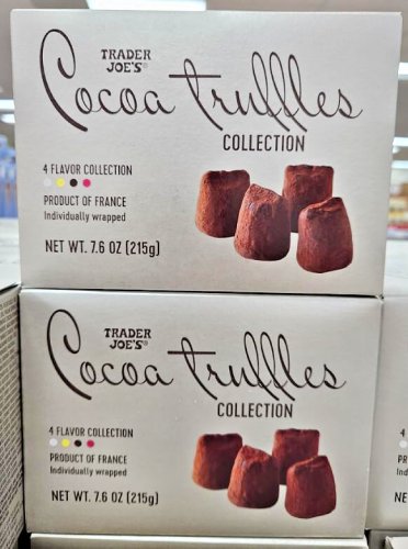 Trader Joe's Cocoa Truffle 4 Flavors Collection 7.6oz 215g (2 Boxes)