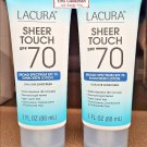 Lacura Sheet Touch Board Spectrum SPF 70 UVA/UVB Sunscreen Lotion (2 Tubes)