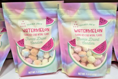 Trader Joe's Watermelon Freeze Dried Candies 1.5oz 43g (2 Bags)