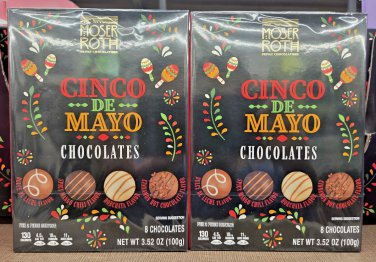 Moser Roth Private Chocolatiers Cinco De Mayo Chocolates 3.52oz 100g (Two Boxes)