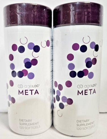 Nu Skin Nuskin Pharmanex ageLOC Meta Sealed 120 Softgels (2 Bottles)
