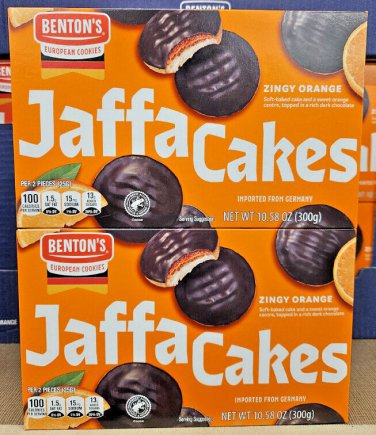 Benton&acirc;��s Jaffa Cakes Sweet Orange 10.58oz 300g (2 Boxes)