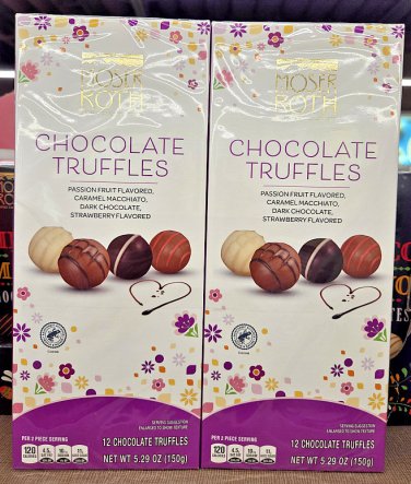 Moser Roth Private Chocolatiers Spring Chocolate Truffles 5.29oz 150g (2 Boxes)