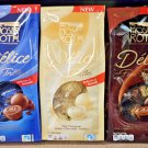Moser Roth Delice Fine Truffles Milk, White, Dark Chocolate 4.9oz 140g (3 Bags)