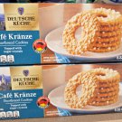 Deutsche Kuche Café Kranze Shortbread Cookies 8.82oz 250g (2 Boxes)