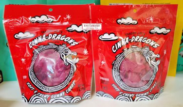 Trader Joe&acirc;��s Cinna-Dragons Soft & Chewy Gummy Candy 7oz 198g (2 Bags)