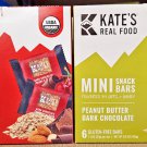 Kate’s Real Food Organic Mini Snack Bars Gluten Free, 6.6oz 187g (2 Boxes)