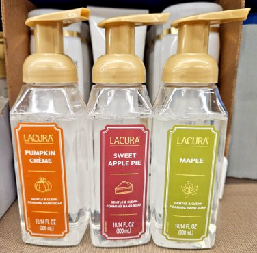Lacura Gentle & Clean Foaming Hand Soap 3 Flavors 10.14fl oz 300ml (3 Bottles)