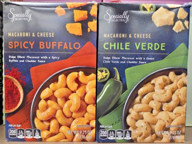 Specially Selected Macaroni Cheese Spicy Buffalo & Chile Verde 9.75oz (2 Boxes)