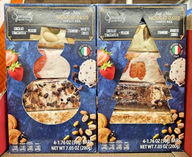 Specially Selected Soft Mini Nougat Bars Variety Pack 7.05oz 200g (2 Boxes)