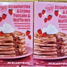 Trader Joe's Strawberries & Crème Pancake & Waffle Mix 16oz 454g (2 Boxes)
