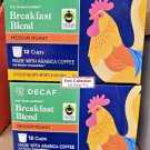 Barissimo DECAF Breakfast Blend Medium 12 Cups Coffee 3.81oz 108g (2 Boxes)