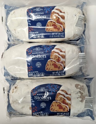L'OVEN LF FRESH German Stollen Marzipan 26.4oz 750g (3 Bags)