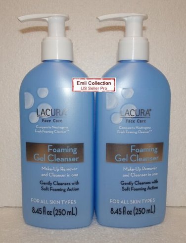 Lacura Face Care Foaming Gel Cleanser Bundle 8.45fl oz 250ml (Made in Germany)