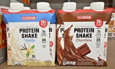 Elevation High Performance Protein Shake Vanilla & Chocolate 44fl oz (2 Packs)