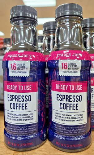 Trader Joe's Ready to Use Espresso Coffee 16fl oz 473ml (2 Bottles)