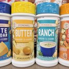 Stonemill Popcorn Seasoning White Cheddar Butter Ranch Nacho Cheddar (4 Bottles)