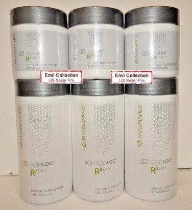 Nu Skin Nuskin Pharmanex ageLOC R2, Day Vitality and Night Sealed Bundle