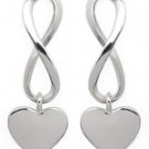 Twisted 8s Heart Earrings