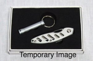 Maxam Annodized Knife And Led Light Set