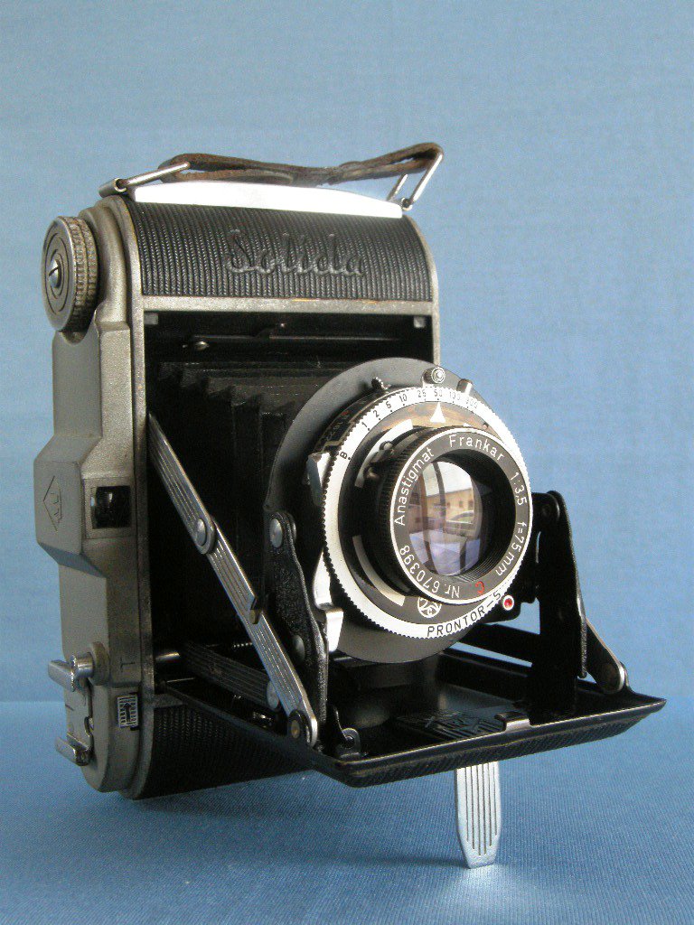 Franka Solida Folding Camera with Frankar C 3.5/75 · Made in Germany · ! US Zone !