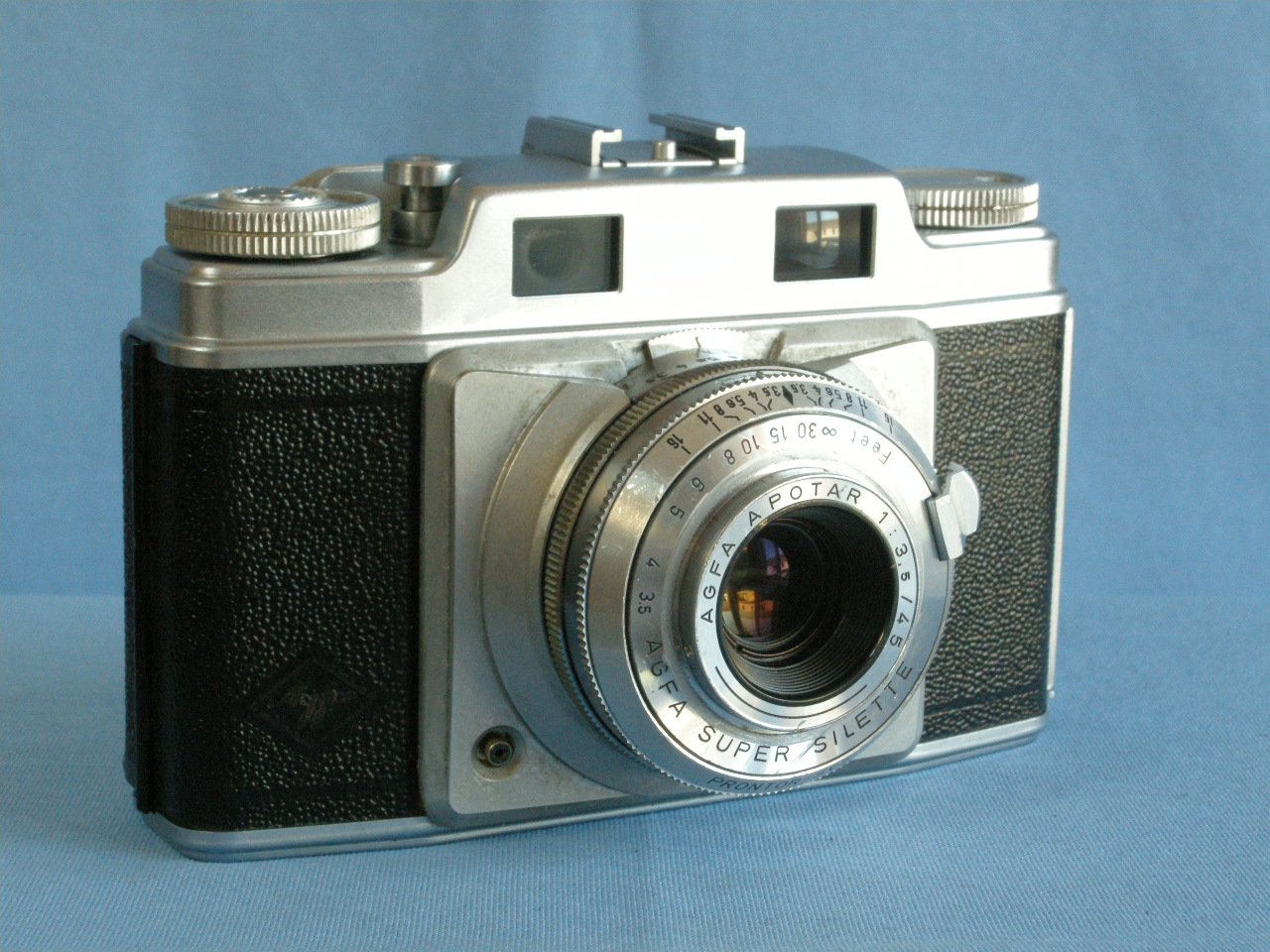Vintage Rangefinder Agfa Super Silette with Apotar 3.5/45 & Prontor SVS · Made in Germany