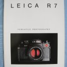 Vintage Leica R7 Original Sales Brochure
