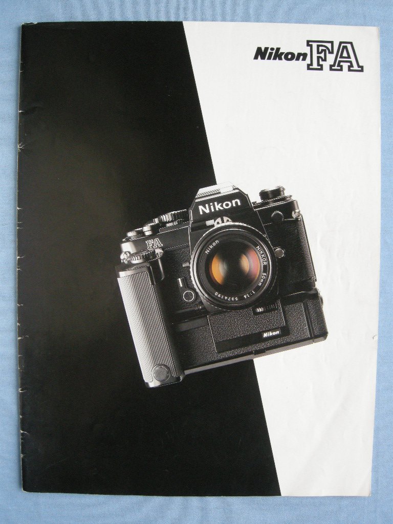 Vintage Nikon FA Original Sales Brochure