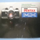 Vintage Pentax MX Original Sales Brochure
