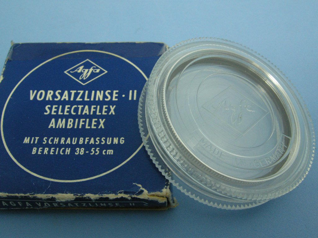 Vintage Agfa Vorsatzlinse 46mm Original Close Up Filter for Ambiflex & Selectaflex Cameras