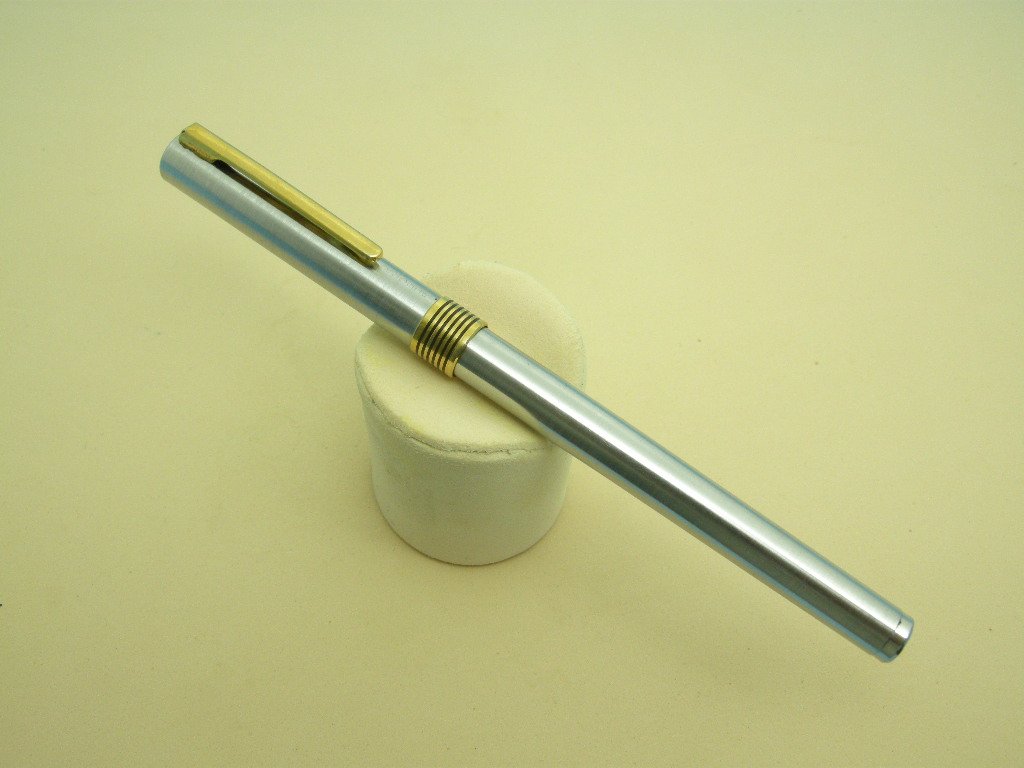 Vintage Aurora Marco Polo Original Brushed Steel GT Fountain Pen