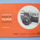 Vintage Fujica 35 Auto M Original Instruction Manual