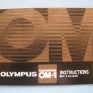 Vintage Olympus OM-1 Original " At a Glance " Instruction Manual