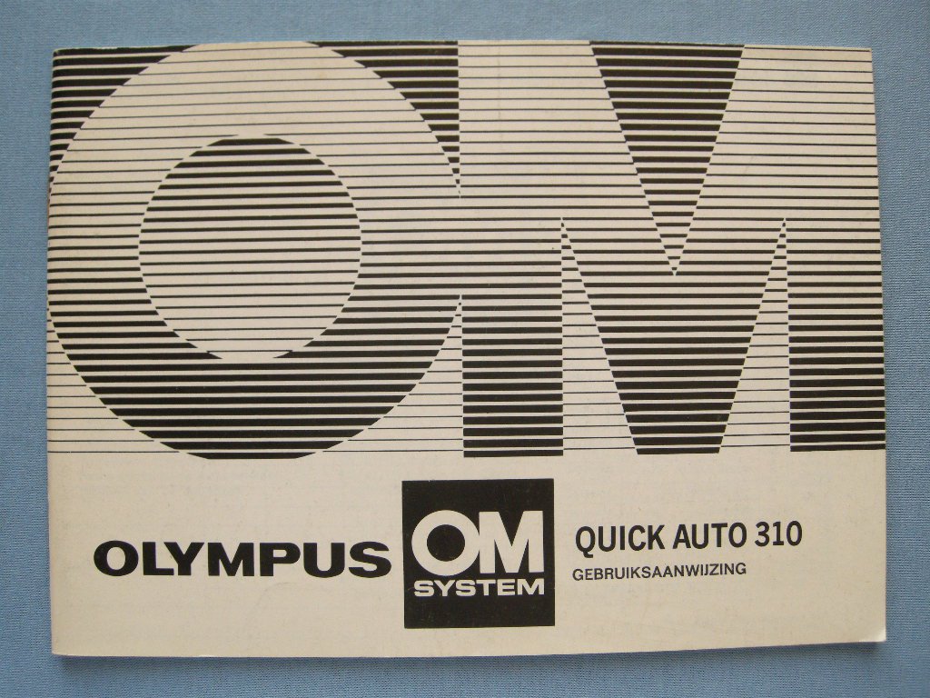 Vintage Olynpus OM System Auto Quick 310 Original Instruction Manual in Dutch