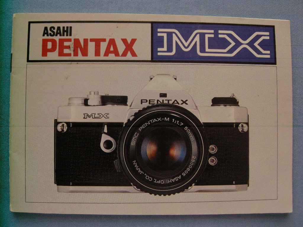 Vintage Pentax MX Original Instruction Manual in German