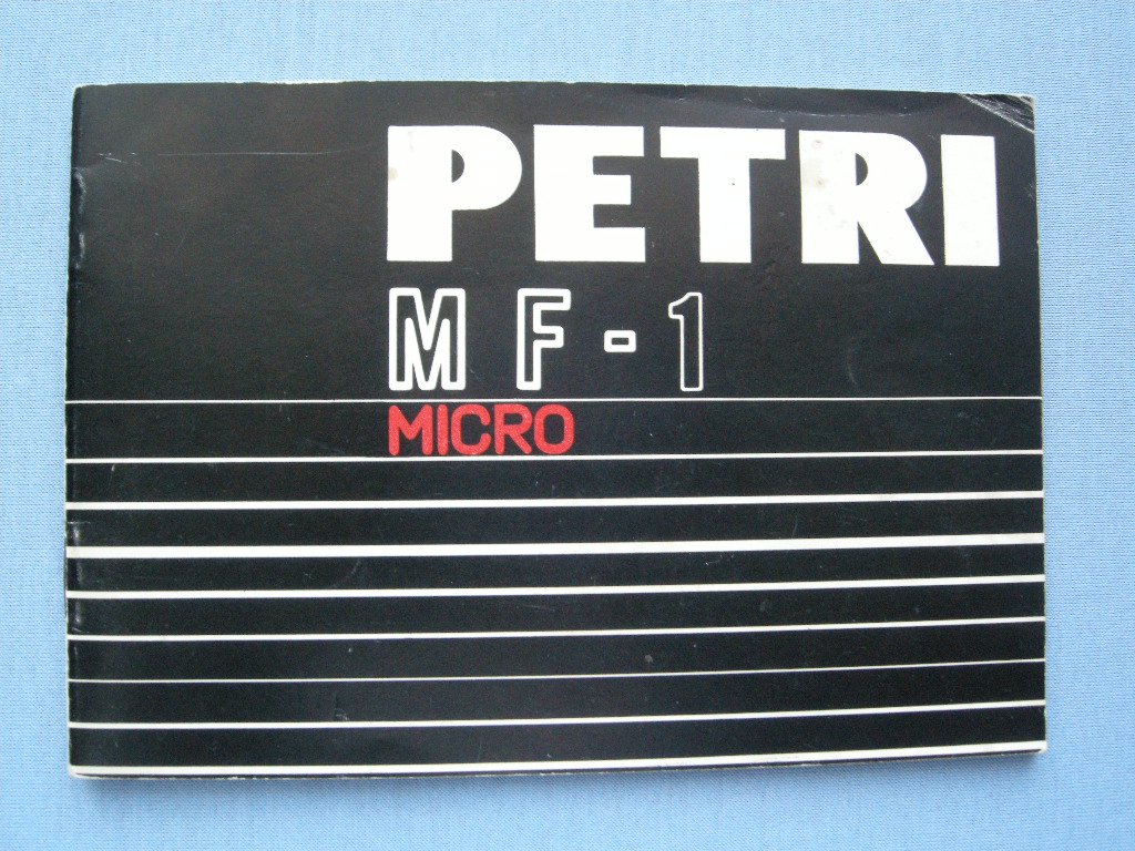 Vintage Petri MF-1 Original Instruction Manual