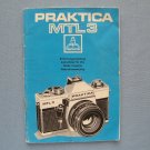 Vintage Praktica MTL3 Original Instruction Manual