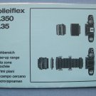 Rolleiflex SL350 SL35 Original " In Close Up Range " Manual