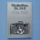 Vintage Rolleiflex S35E Original Instruction Manual