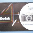 Rare Vintage Kodak Retina Relfex S Original Instruction Manual in German