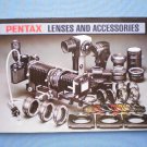 Vintage Pentax Lenses and Accessories Original Booklet
