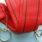 Vintage Red Hippie Style Camera Strap with Metal Boukles & Rings