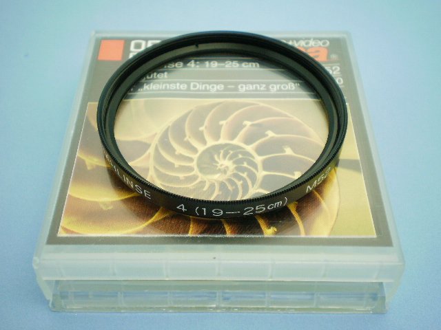 Rare Vintage Hama Nahalinse 4 ( 19 - 25 Cm ) M52 Filter in Original Case