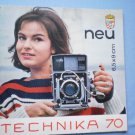 Rare Vintage Linhof Technika 70 Original Sales Brochure in German