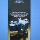 Vintage Canon AE-1 Original Sales Brochure