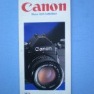 Canon Cameras Original Sales Brochure F-1 , A-1 , AE-1 , T50 , AT-1 , AL-1 , T70