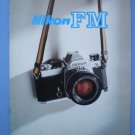 Vintage Nikon FM Original Sales Brochure
