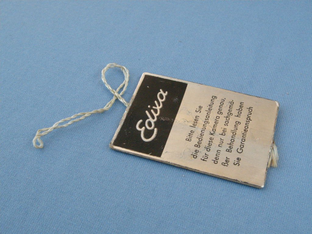 Rare Vintage Wirgin Edixa Original Control Quality Label from a Mat Reflex Model D