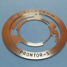 Prontor S Original Shutter Speeds Ring